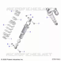 SUSPENSION, REAR SHOCK MOUNTING