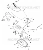 Front-Einschubfach SL 700 B974071, Intl. SL 700 I974071 and SL 700 D (4940874087A009)