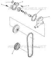 WASSERPUMPE 500 EFI SKS 0962574, 500 EFI RMK 0962974, and EUROPEAN 500 EFI S (4931983198C010)