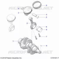 ENGINE, KURBELWELLE AND PISTON