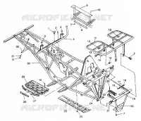 BUMPER / GEPÄCHTRÄGER MOUNTING 6X6 250 W938727 (4924092409003A)