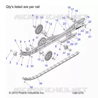 SUSPENSION, RAIL, LH/RH