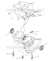 CRANKCASE ASSEMBLY SPORT 0950443, SPORT TOURING 0950243  AND EUROPEAN SPORT (4928822882C011)