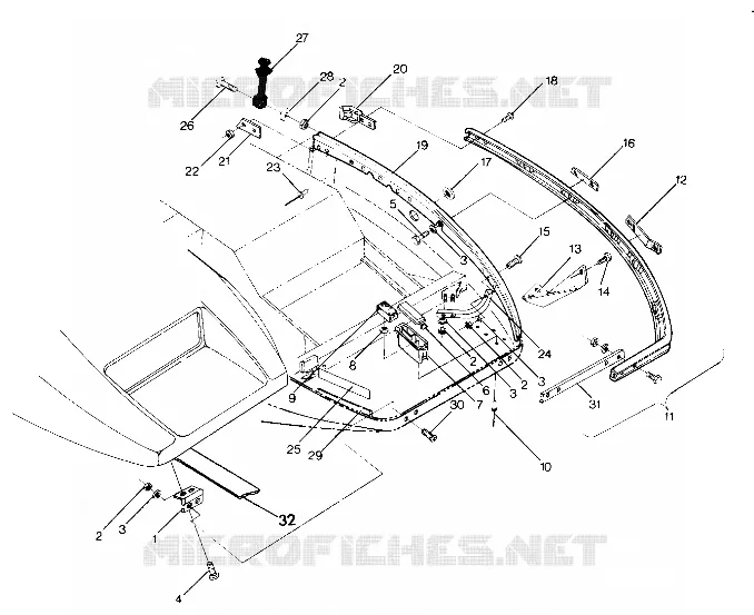 AUTO   HINGE Star, Sprint ES and StarTrak Updated 2/90 (4916811681008A)