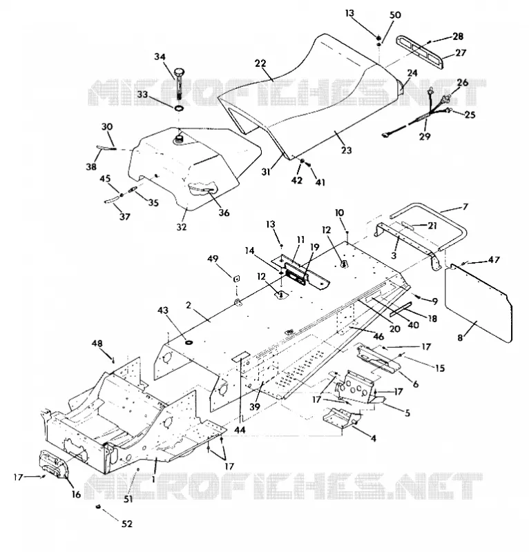 CHASSIS AND SITZ INDY LITE/STAR LITE (4921332133001A)