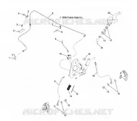 KONTROLLEN-MASTER CYLINDER/FRONT BREMSE LINE