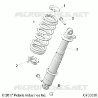 SUSPENSION, REAR SHOCK MOUNTING