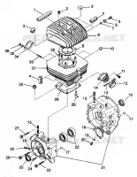 CRANKCASE AND ZYLINDER TRAIL BOSS W938527 (4924072407029A)