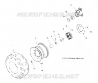 WHEELS, REAR TIRE AND BRAKE DISC