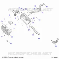 DRIVE TRAIN, CLUTCH COVER AND DUCTING