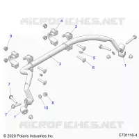 SUSPENSION, REAR STABILISATORSTANGE