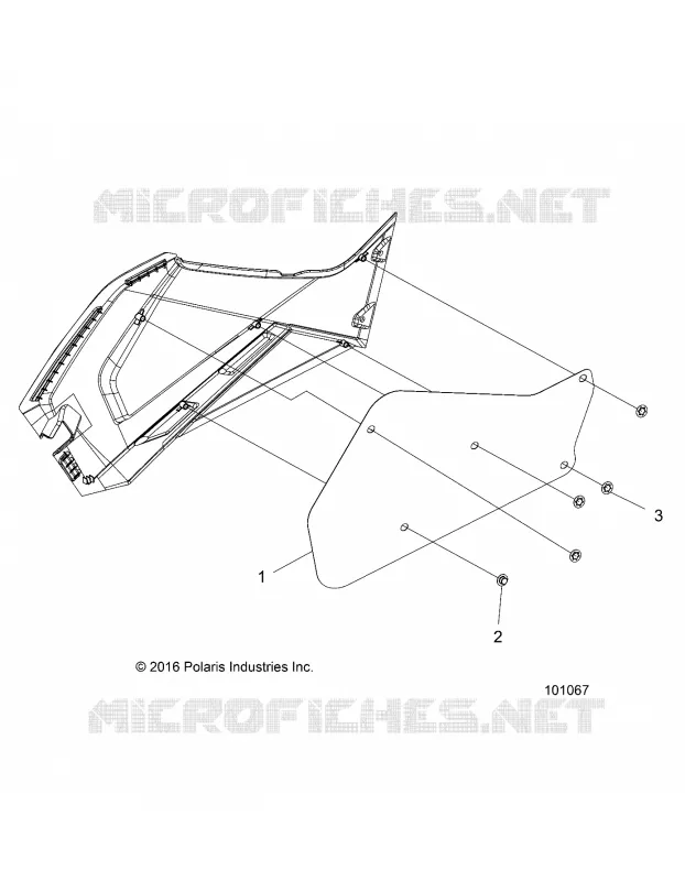 RIGHT HAND SIDE PANEL HEAT SHIELD AND HARDWARE 1 UP