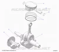 ENGINE, KURBELWELLE, PISTON AND BALANCE SHAFT