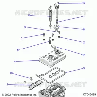 ENGINE, THROTTLE BODY AND VENTILDECKEL