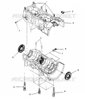 CRANKCASE ASSEMBLY 500 CARB 0952764 (4929192919C005)