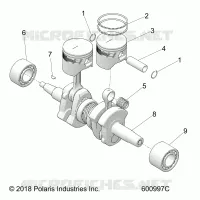 ENGINE, PISTON AND KURBELWELLE