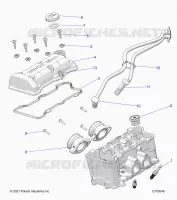 ENGINE, THROTTLE BODY AND VENTILDECKEL
