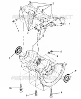 CRANKCASE ASSEMBLY SUPER SPORT E940743 (4927372737027A)