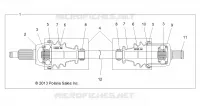 DRIVE TRAIN, GETRIEBE VORNE SHAFT