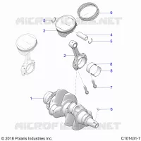 ENGINE, KURBELWELLE AND PISTON