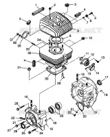 CRANKCASE AND ZYLINDER TRAIL BOSS W98AA25C (4945314531C007)