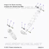 SUSPENSION, SHOCK MOUNTING, REAR SUSP.