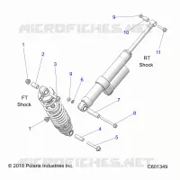 SCHOCK MOUNTING, REAR SUSP.