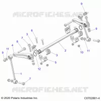 SUSPENSION, FRONT STABILISATORSTANGE