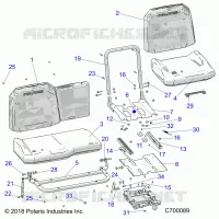 SITZ ASM. AND SLIDER