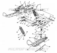 FRONT SUSPENSION AND SKI XLT 0966756 (4933823382B002)