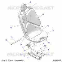 SITZ ASM., FRONT- Z22G4L92AG/AL/BG/BL (C2689862)