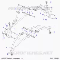 FRONT SUSPENSION A-ARM MOUNTING