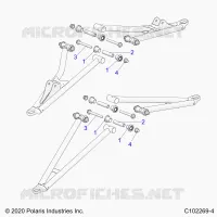 FRONT SUSPENSION A-ARM, MOUNTING