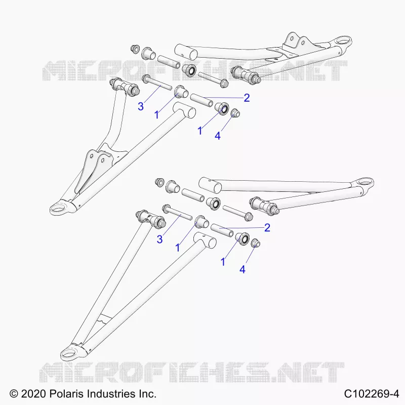 FRONT SUSPENSION A-ARM, MOUNTING