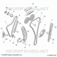 ENGINE, TIMING AND OIL KETTEN DRIVES