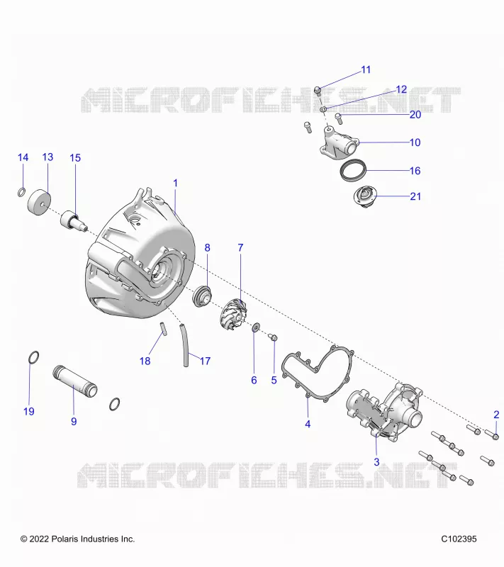 ENGINE, KÃŒHLSYSTEM AND WATER PUMP- A23SYY95AD (C1021395)