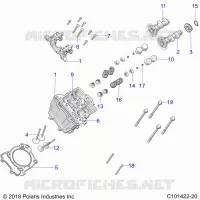 ENGINE, ZYLINDERKOPF, CAMS AND VALVES