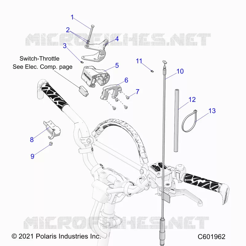 MOTOR, THROTTLE CONTROL ASM.