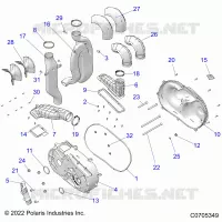 ANTRIEB, CLUTCH COVER AND DUCTING