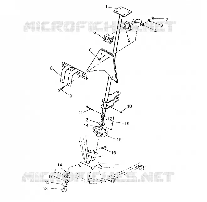 Lenksäule ASSEMBLY 6x6 400L, SWEDISH S948740 and  NORWEGIAN N948740 (4926812681020A)