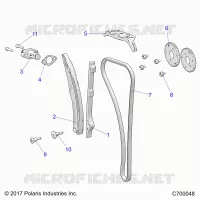 CAM CHAIN AND TENSIONER
