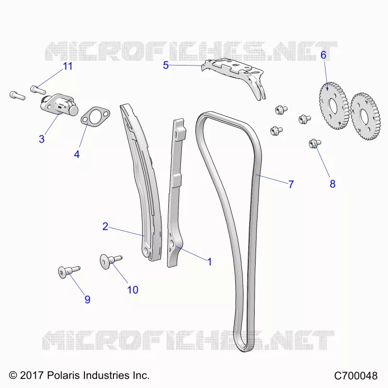 CAM CHAIN AND TENSIONER