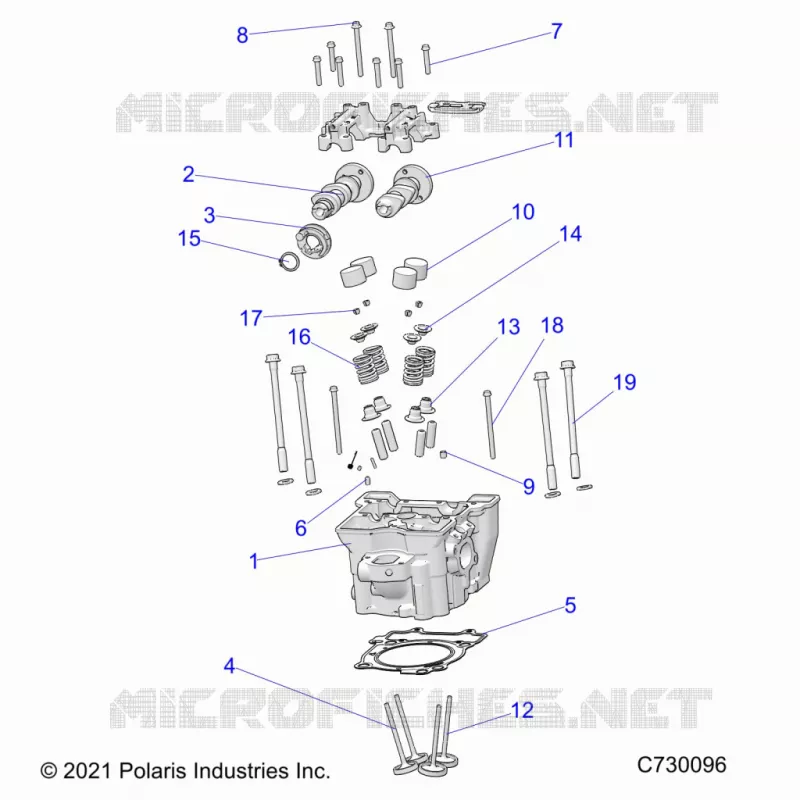 ENGINE, ZYLINDERKOPF, CAMS AND VALVES