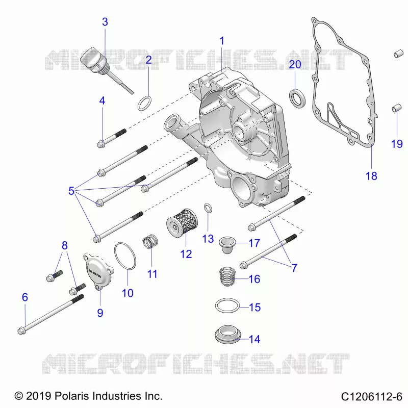 CRANKCASE COVER ASM, RIGHT