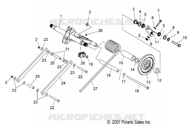 SUSPENSION, HINTER Drehmomentarm