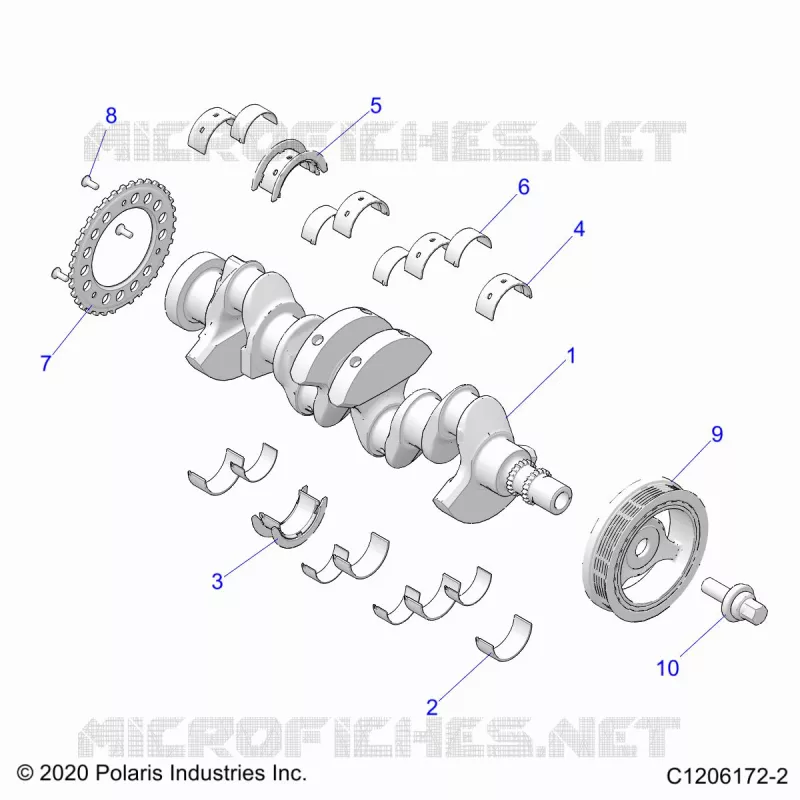 ENGINE, KURBELWELLE AND BEARINGS