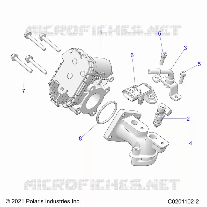 ENGINE, DROSSELKLAPPENGEHÃ„USE AND FUEL RAIL