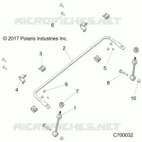 SUSPENSION, FRONT STABILISATORSTANGE