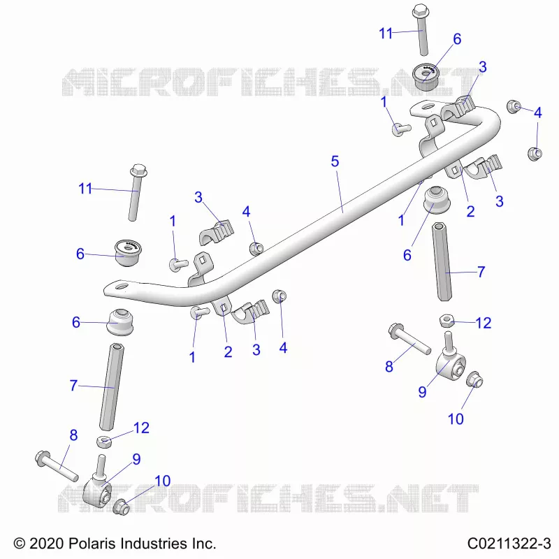 SUSPENSION, STABILISATORSTANGE