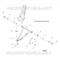 SUSPENSION, A-ARM AND STREBE MOUNTING